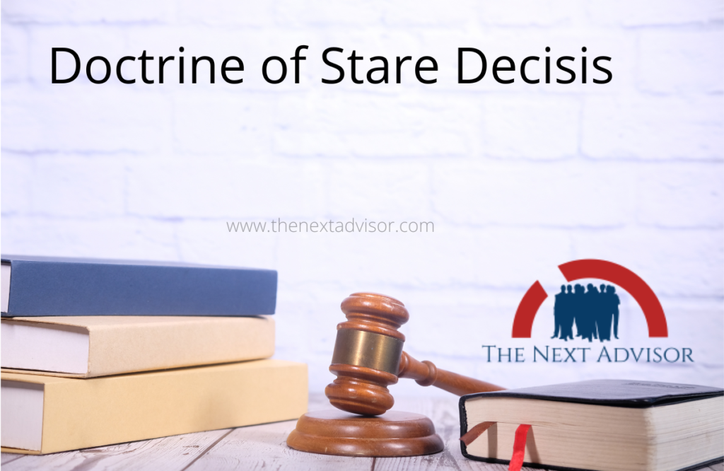 what is the doctrine of stare decisis quizlet